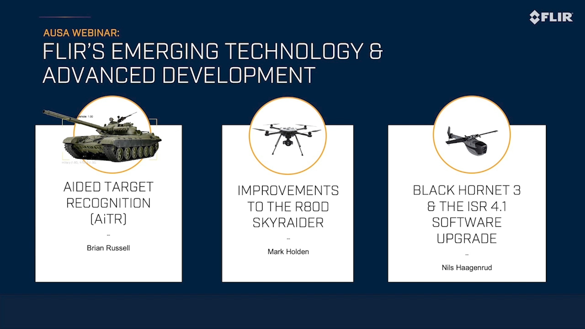 FLIR Emerging Technologies and Advanced Development