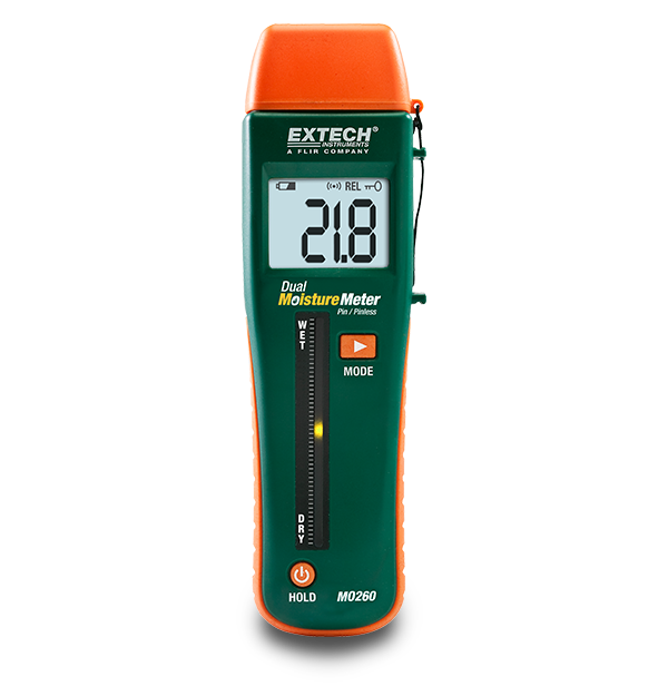 Extech mo257 pinless 2024 moisture meter